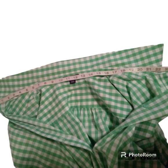 Roaman's gingham blouse sz 32W (5X) - Picture 10 of 11